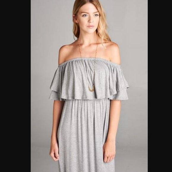 ❤SOLD OUT❤OFF SHOULDER MAXI - Picture 4 of 4